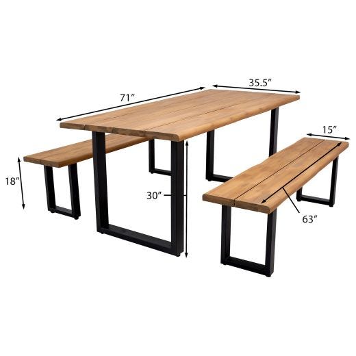 Live Edge Dining Set