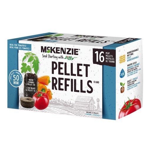 Jiffy Tomato Peat Refill 16 Pack