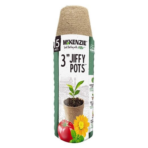Jiffy 3" Round Pots 10 Pack