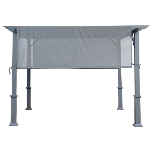 Pergola with Adjustable Sunshade-11'x11'