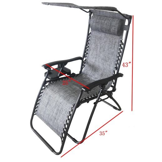 Zero Gravity Chair With Sun Shade
