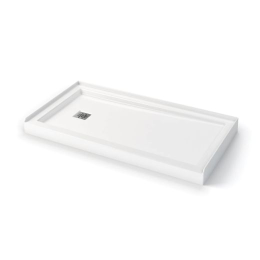 Zone 60" x 32" Square Shower Base Acrylic-White