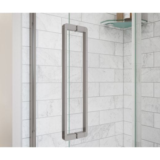 Porte de douche pivotante Uptown 44-47 x 76 po, chromé