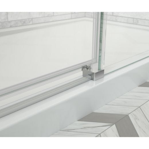 Porte de douche 8 mm Odyssey SC 57 à 59,5 x 78 po, chromé
