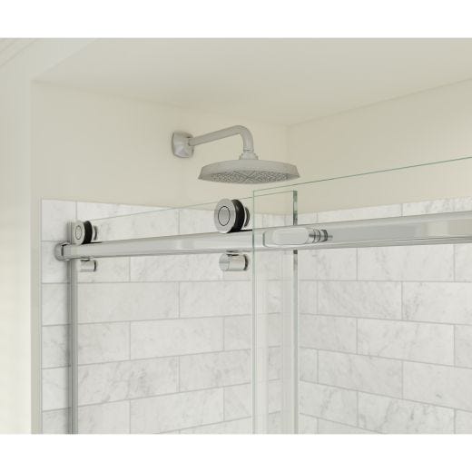 Porte de douche 8 mm Odyssey SC 57 à 59,5 x 78 po, chromé