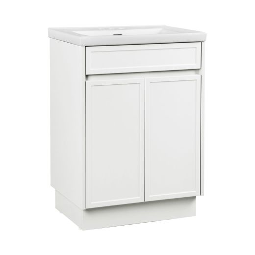 Coiffeuse-lavabo Dieppe 24 po avec dessus en céramique