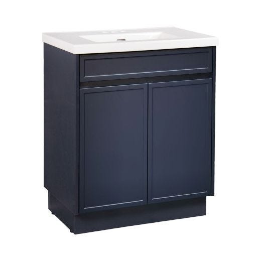 Coiffeuse-lavabo Dieppe 30 po avec dessus en céramique