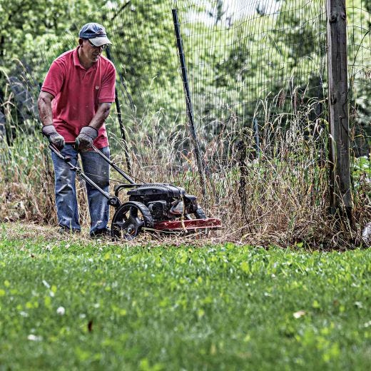 Earthquake Walk Behind String Mower With 150cc Viper Engine