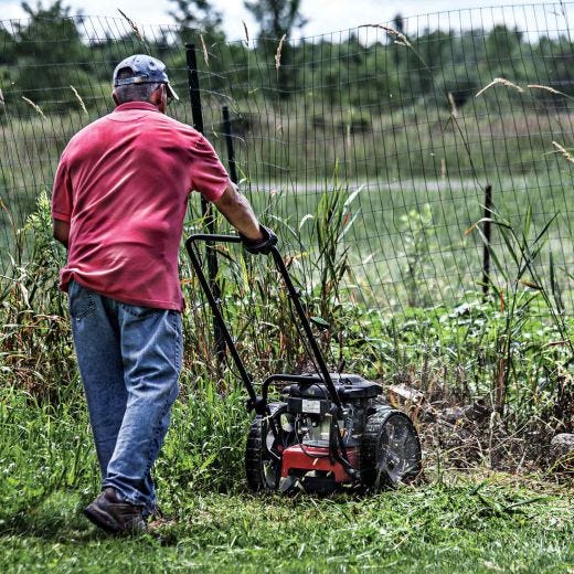 Earthquake Walk Behind String Mower With 150cc Viper Engine