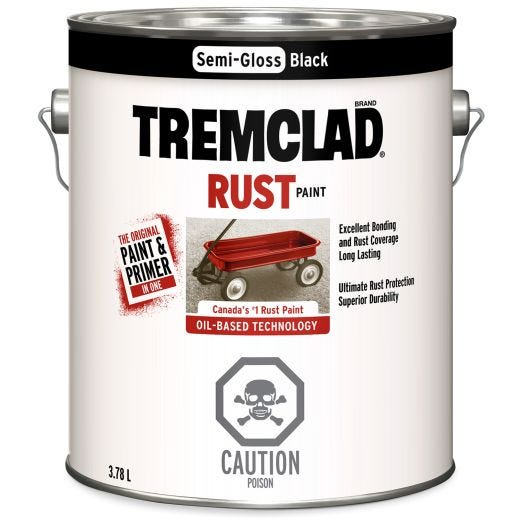 Tremclad Semi-Gloss Alkyd Rust Paint-3.78L