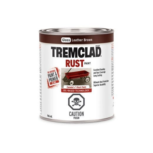 Tremclad Flat Alkyd Rust Paint-946ml