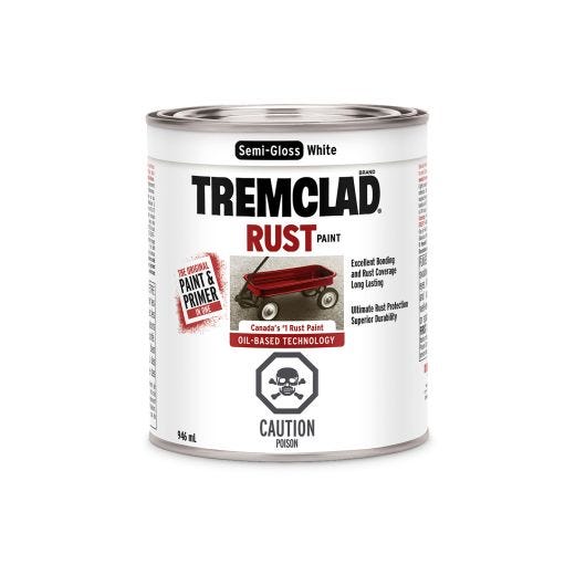Tremclad Semi-Gloss Alkyd Rust Paint-946ml