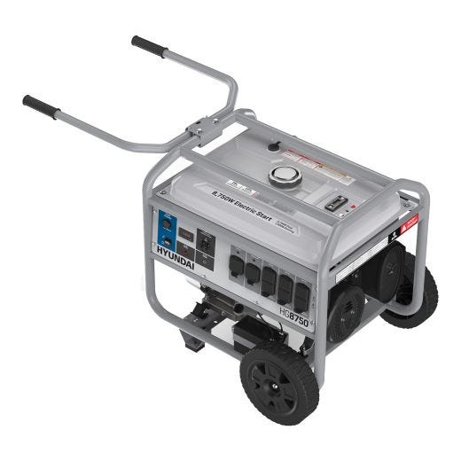 Hyundai 8,750W Electric Start Portable Gas Powered Generator