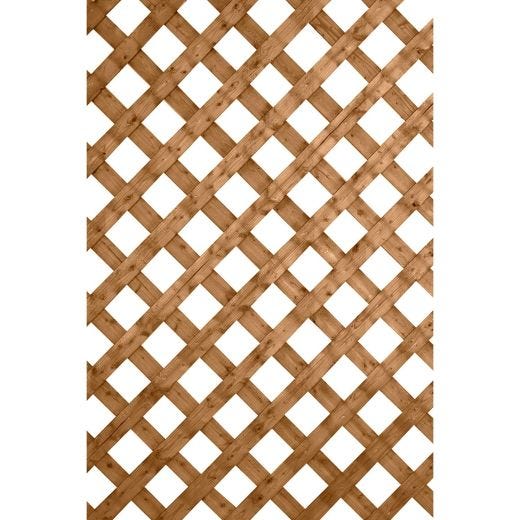 Brown Pressure Treated 2' x 8' Regular Lattice