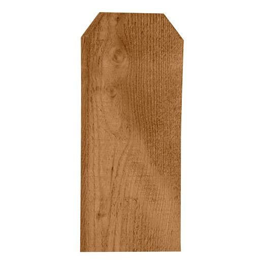 Brown Pressure Treated 5-3/5" x 72" Dog Eared Picket