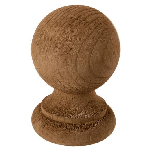 Brown Pressure Treated 5" Pine Colonial Post Cap