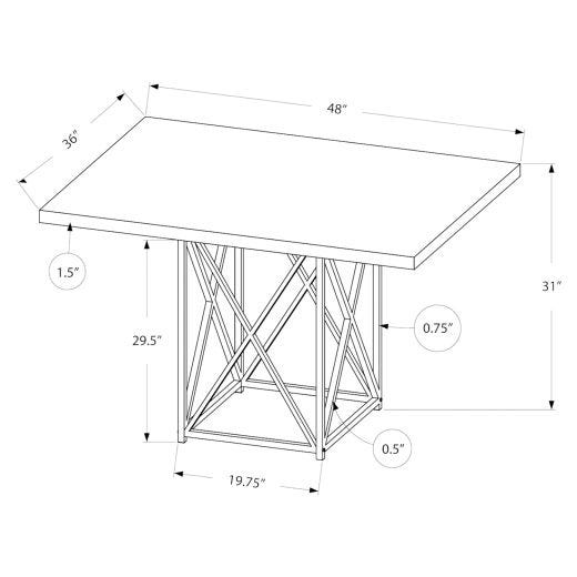 36" x 48" Dining Table
