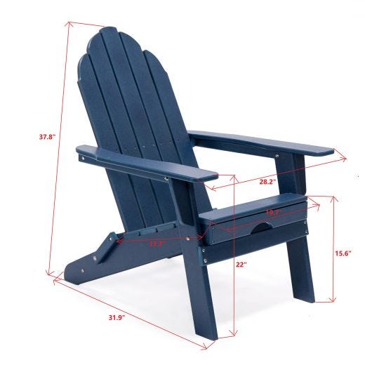HDPE Folding Adirondack Chair
