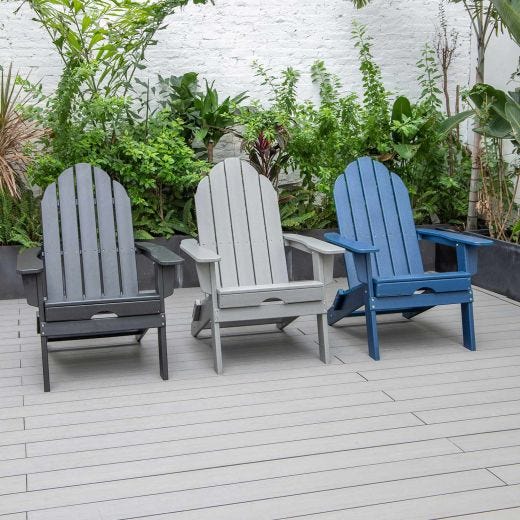HDPE Folding Adirondack Chair