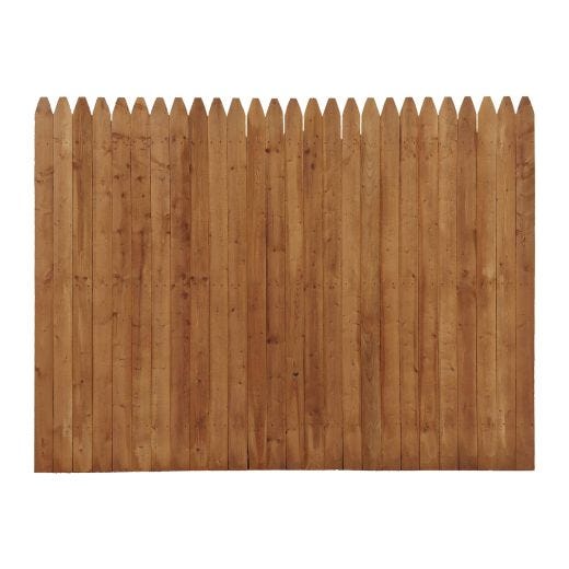 6' x 8' Brown Pressure Treated Privacy Fence Panel