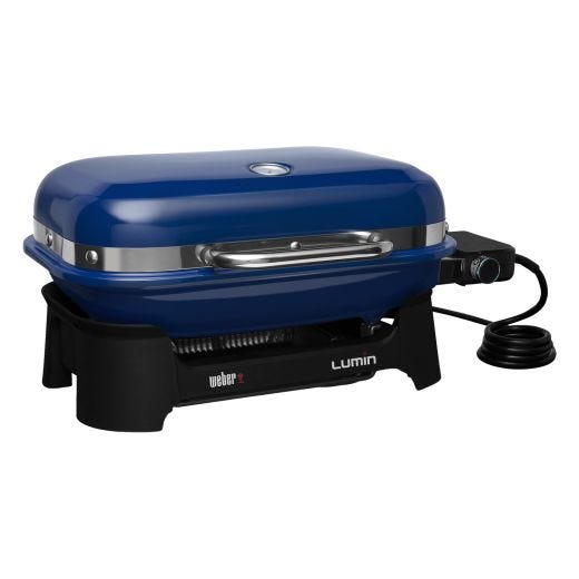 Weber Lumin Electric Grill Compact Deep Ocean Blue