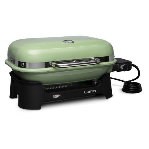 Weber Lumin Electric Grill Compact Seafoam Green