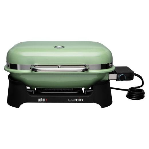Weber Lumin Electric Grill Seafoam Green