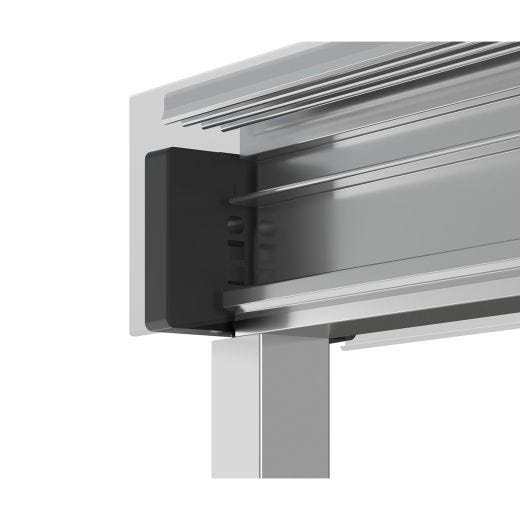 Incognito Tub Door 57 56-59 x 56 3/4" Chrome 8mm