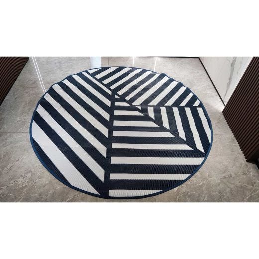 8' Round Assorted Patio Rug