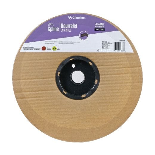 EasyScreen 0.16" Black PVC Spline