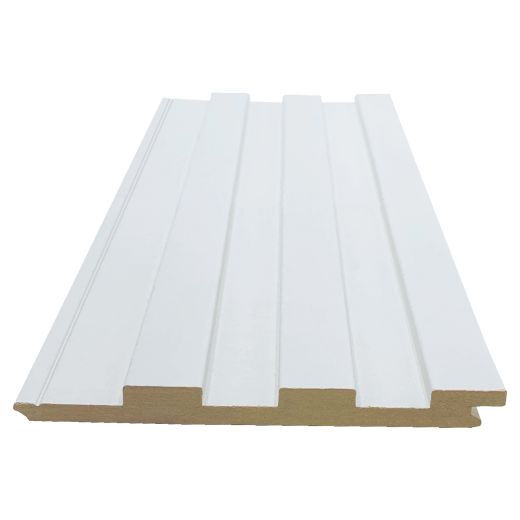 1/2" x 5-3/8" x 8" Primed MDF Slatwall Paneling