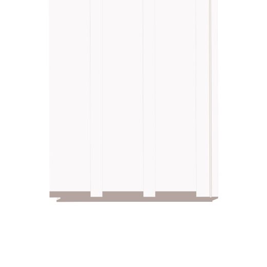 1/2" x 5-5/16" x 8" Primed MDF Slatwall Paneling