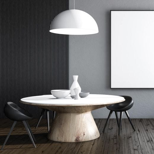 1/2" x 5-5/16" x 8' Primed MDF Reeded Paneling