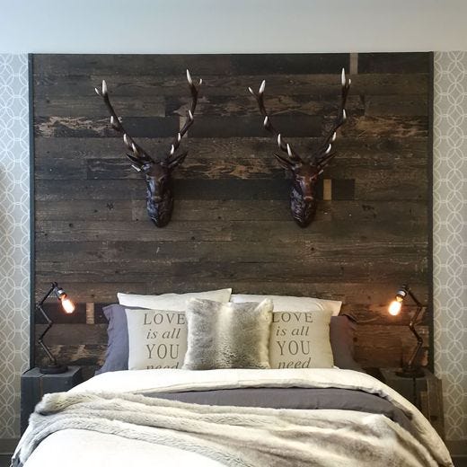 AS-IS BRAND Wood Walls Rustic Planks 20 Sq-Ft