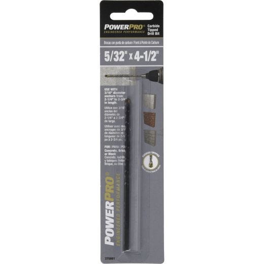 5/32" x 4-1/2" Power Pro Carbide Tipped Drill Bit