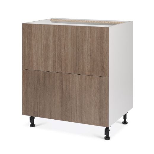 30" 2 Large Drawers Base Cabinet Thermofoil