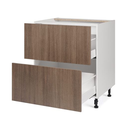 30" 2 Large Drawers Base Cabinet Thermofoil
