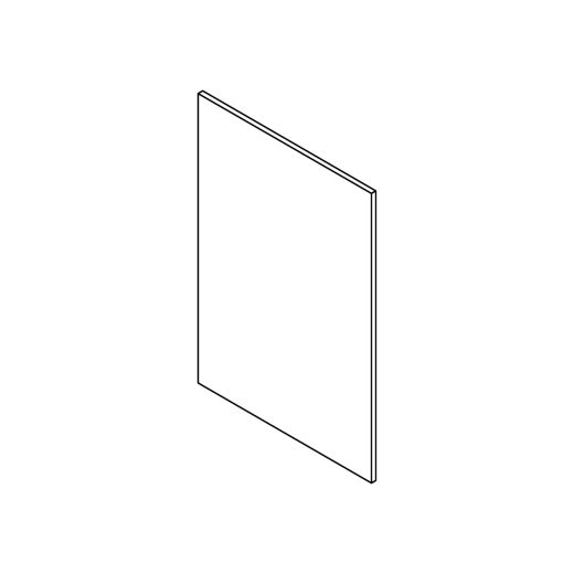 24" x 34.75" Melamine Dishwasher Panel