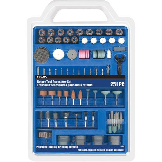251 Piece Rotary Tool Accessory Set