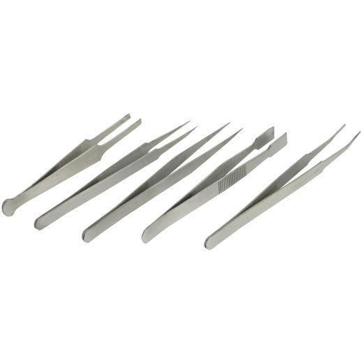5 Piece Tweezer Set