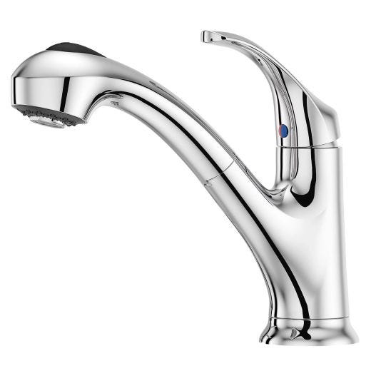 Shelton 1-Handle Pull-Out Kitchen Faucet-Polished Chrome