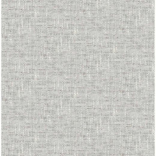 Grey Poplin Texture Peel and Stick Wallpaper