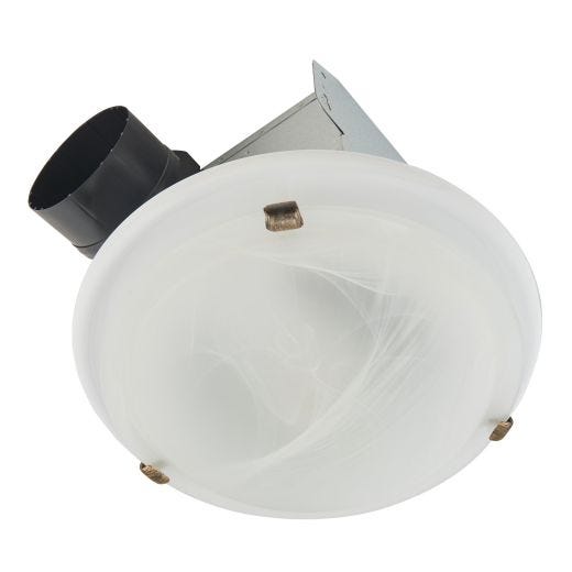 80 CFM Decorative Bathroom Ceiling Exhaust Fan-Brushed Nicke