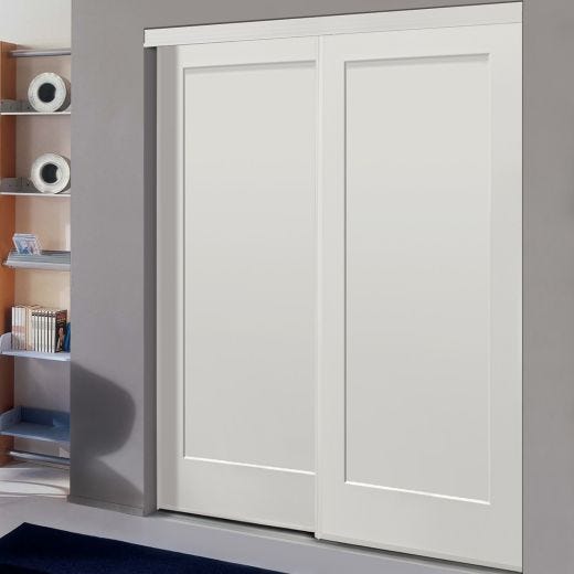 Sliding Madison Primed White Frame 60" x 80 1/2"