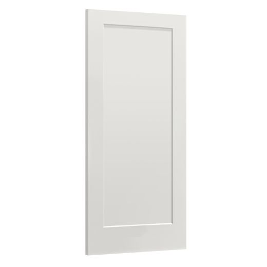 Sliding White Lacobel Laminated Grey Frame 48'' x 80-1/2''