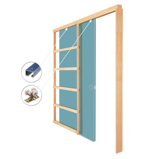 Pocket Door-32'' Pre-Assembled