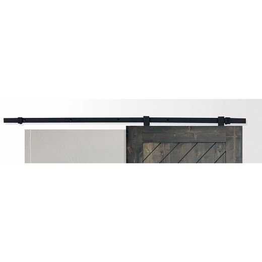 Sliding Kit 605 Black Steel Track And Hardware 78-3/4"