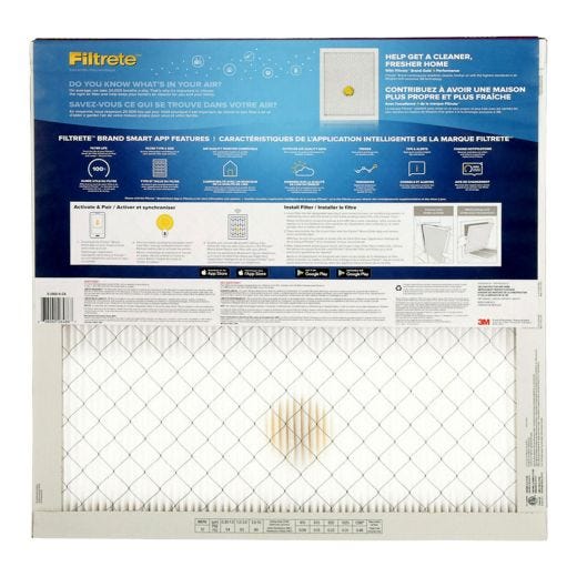 Filtre intelligent Filtrete allergènes, bactéries, virus