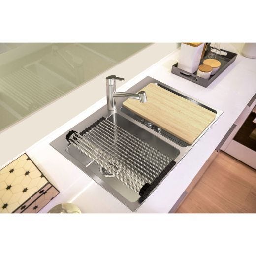 Double Bowl Kitchen Sink Workstation