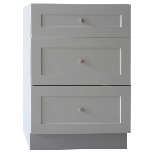 24" Classic 3 Drawer Laundry Base Cabinet